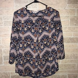 ✅Pink Rose Floral Blouse